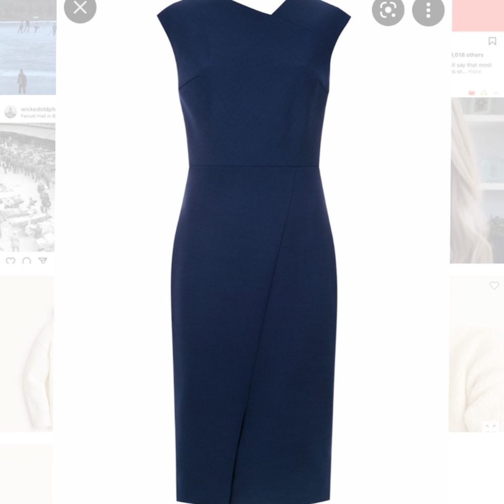Boss Hugo Boss Navy Sheath Dress